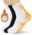 NAXIO Boot Socks for Women Warm Winter Thick Thermal Cute Cozy Comfy Slouch Soft Chunky Crew (White, Black, White,4-8)