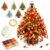 Naxsuia DIY Beaded Christmas Tree Kit,3D Crystal Craft Set for Adults Holiday Decor (Autumn)