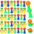 Nbguigdstr 48Pcs Jumping Spring Rockets Launchers Fidget Emoticon Popper Toys for Kids Party Favors,Valentine Day Birthday Return Gifts,Goodie Bags Pinata Stuffers,Classroom Treasure Box Prizes Bulk