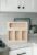 NBMFGD Natural Wood Food Storage Organizer, 4-Compartment Pantry Bin with Labeled Slots (Gallon, Snack, Sandwich, Quart), Kitchen Countertop Organization Box for Refrigerator or Cabinet