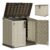 NBYSGO 36 Cu Ft Outdoor Storage Cabinet with Dual Lockable Doors, Weatherproof Horizontal Outdoor Storage Shed with Floor for Garage, Patio, Backyard – Brown