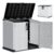 NBYSGO 36 Cu Ft Outdoor Storage Cabinet with Dual Lockable Doors, Weatherproof Horizontal Outdoor Storage Shed with Floor for Garage, Patio, Backyard – White