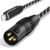 NCGGY Lightn ing to XLR Male Output Audio Cable, i Phone to XLR Audio Stereo Cable for Speaker, Amplifier, Mixer Console, Compatible with i Phone 14/13/12/11 Series, Not Support Microphone, 10Feet