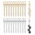NCIWAN 20 PCS Keychain Making Kit Swivel Snap Hook Lobster Claw Clasps and Extender Chain Silver Metal Keychain Clips with Key Ring Bulk for DIY Craft Supplies Jewelry Key Chain Bags Accessories Gift