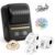 NDYIN Label Maker Machine with 4 Rolls 40x30mm Thermal Label Tapes