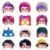 NEANNGOO 12Pcs Cartoon Mask Party Supplies, Cartoon Themed Party Favor Masks Ideal for Birthday Halloween Party Photo Booth Decorations