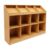 NEATOOM 12-Cube Storage Bookcase, Wooden Bookcase with Storage Compartments