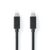Nedis USB Cable | USB 3.2 Gen 2×2 | USB-C™ Male | USB-C™ Male | 100 W | 4K@60Hz | 20 Gbps | Nickel Plated | 1.00 m | Round | PVC | Black | Box