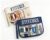 Needlepoint Clear Zipper Pouch with Stitching Print (Beige/Navy)