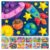 Nene Toys Wooden Color Matching Button Board [Large Edition – 48 Buttons, 8 Colors] – Montessori Pegboard Puzzle for Toddlers 2+ – Fine Motor Skills Toy with 12 Matching Cards for Kids Ages 2 3 4