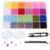 Neovivi 6mm Imitation Pearl Beads Kit, 24 Colors with Tools