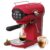 Nesskoko Espresso Machine with Steam Milk Frother Semi Automatic 20 Bar Compact Red with Toggle Switch for home Cafetera Espresso, Latte, Cappuccino, Americano, Macchiato