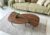 Nesting Coffee Table Set of 2 Coffee Tables Nesting Tables for Living Room Wooden Small Table Triangle Walnut Mid-Century Modern