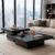 Nesting Coffee Table Set of 2, Square Centre Table, Modern Accent Table with 1.6″ Thick Tabletop, Wood Coffee Tables for Living Room Office Apartment