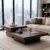Nesting Coffee Table Set of 2, Square Centre Table, Modern Accent Table with 1.6″ Thick Tabletop, Wood Coffee Tables for Living Room Office Apartment