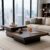 Nesting Coffee Table Set of 2, Square Centre Table, Modern Accent Table with 1.6″ Thick Tabletop, Wood Coffee Tables for Living Room Office Apartment