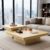Nesting Coffee Table Set of 2, Square Centre Table, Modern Accent Table with 1.6″ Thick Tabletop, Wood Coffee Tables for Living Room Office Apartment