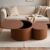 Nesting Coffee Tables Set of 2 with Storage Leather Finish Coffee Tables