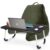 Nestl Reading Pillow with Portable Laptop Lap Desk – Shredded Memory Foam Back Support Pillow for Sitting Up in Bed and Couch Rest Pillows with Arms, Bed Tray Table with Foldable Legs, Olive Green