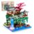 NEWABWN Cherry Blossom Tree Building Set with Lighting, Architecture of Peach Blossom Micro Building Blocks, Japanese Architecture Zen Garden Kit for 14+ Kids Adults (3320 Pieces)