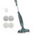 NEWBULIG Scrubbing Steam Mop, Spin Steam Mops for Floor Cleaning with LED