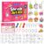 NewFamily 131PCS Classic Cute Shrink Art Kit for Kids – 60 Adorable Pre-Cut Charms, Complete DIY Craft Set, Keychain Making Supplies for Boys Girls