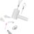 NEWFT Quiet Operations Electric Mixer Set with Removable, White