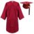 Newrara Graduation Gown Cap Tassel Set (X-Large 54(5’9″-5’11”), Maroon)
