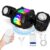 New RC Bubble Machine,RGB Light 360° Auto Rotation Rechargeable Bubble Makers High Capacity Bubble Blower for Kids Wedding Party Indoor Outdoor