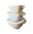 NewTupperware Servalier Heritage Vintage Food Storage Container Bowl Set (Set of 3 Warm Beige)