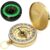 New Vintage Brass Compass for Hiking and Camping,Portable Metal Pocket Compass for Kids and Adults,Military and Survival Navigation Tool,Golden Pirate Compass
