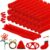 Newwiee 1000 Pcs Pipe Cleaners Bulk Chenille Stems Fuzzy Sticks DIY Art Crafts Supplies Crafts Sticks Projects Creative Decoration Birthday Graduation Party Favor(Red)