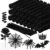 Newwiee 1000 Pcs Pipe Cleaners Bulk Chenille Stems Fuzzy Sticks DIY Art Crafts Supplies Crafts Sticks Projects Creative Decoration Birthday Graduation Party Favor(Black)
