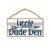 New Wood Sign Door Sign Little Dude Den Porch Decor Hanging Wooden Wall Home Garden Yard Signs Plaque Farm House Gifts 5×10 Inch