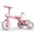 newyoo Toddler Tricycle Ages 2-5, Pink Basket Trike, Light-Up Wheels