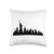 New York City Skyline Silhouette – Urban Minimalist NYC Throw Pillow