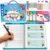 NexAmeri Grooved Handwriting Practice for Kids, Magic Grooved Writing Practice with Reusable Tracing Books, 96 Fun Activities, Sensory-Friendly Workbooks, Screen-Free Gift for Boys Girls Age 3-8.