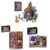 NexBrixxi Magic World Building Set with LED Lights – Magic Academy Book Nook, Magic Street Book Nook & Wizard Hut Fantasy Building Kit, Bookshelf & Home Decor for Adults and Teens Ages 12+