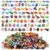 NEXT STOP M 35 PCS Mystery 3D Printed Animal Figurines with 156 pcs Animal Figurines Pack