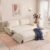 NicBex 73.2″ Queen Pull Out Sofa Bed, 3-in-1 Convertible Futon Sleeper Sofa with Pillow Armrest, Modern Velvet Multi-Functional Couch Bed for Small Space, Apartment, Bedroom, Living Room, White
