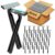 NICEMOVIC 60 Pcs Disposable Razors, Bulk Disposable Razors for Men & Women, Twin Blade Shaving Razors, Homeless Supplies Bulk, Multipurpose Shavers for Hotels, Travel, Charity, Bathrooms – Black