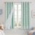NICETOWN Aqua Pom Pom Curtains for Nursery, Grommet Room Darkening Double Layer Sheer Drapes Thermal Insulated Kids Room Window Treatments for Bedroom, W52 x L63, 2 Panels