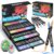 NICETY 54 Colors Acrylic Paint Markers – Dual Tip Acrylic Paint Pens with 1–5mm Brush Tip & 1mm Fine Tip – Water-Based Non-Bleed Paint Markers for Rock, Wood, Glass, Metal, Fabric, Ceramic, Canvas