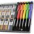 Nicpro 12 Pack Carpenter Pencil with Sharpener, Mechanical Pencils Set with 52 Refills, Deep Hole Marker for Construction, Heavy Duty Woodworking Tools for Architect (Red, Black, Yellow, Blue, Orange)