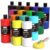 Nicpro 15 Colors Large Bulk Acrylic Paint Set 16.9 oz/ 500 ml, Craft Paint