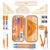 Nicpro 17 PCS Compass Geometry Set with Rulers, Protractors, Drafting Tool