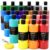 Nicpro 24 Colors Large Bulk Acrylic Paint Set (16.9 oz/500 ml), Rich Pigments Non Toxic, Bulk Painting Supplies for Artist Beginners on Canvas, Wood, Rock, Glass, Ceramic, Crafts with Color Wheel