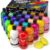 Nicpro 24 Colors Large Washable Paint Set for Kid (8.45oz), Acrylic Bulk Paint Supplies Non Toxic Tempera Paint for Art, Craft DIY, Poster & Finger Paint, School, Home, Teacher Classroom Must Haves