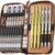 Nicpro 30PCS Art Mechanical Pencils Set in Leather Case-Gold