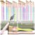 Nicpro 30pcs Paint Brush Set, Aesthetic Pastel Paintbrushes with Paint Spatula and Cloth Roll, Craft Paint Brushes for Acrylic Painting Oil Watercolor Gouache, Art Supplies for Women Artists Beginners
